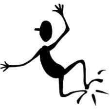 Clip art of a figure clicking its heels.