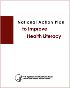 Cover of the National Action Plan to Improve Health Literacy